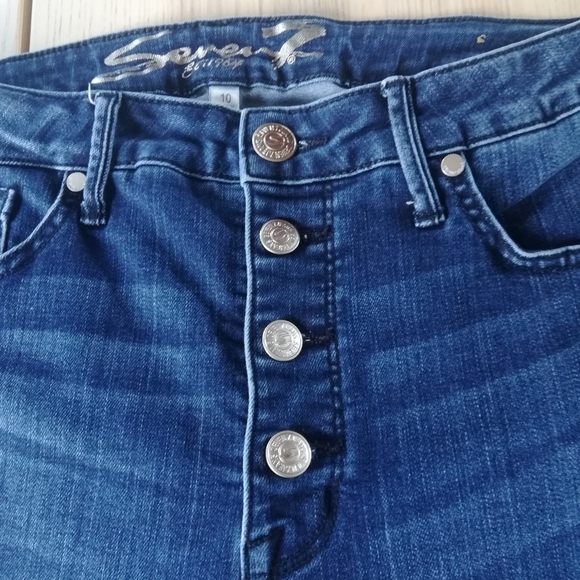 Seven7 Size 10 Blue Skinny Jeans - Picture 4 of 11